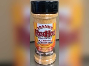 McCormick & Company, Inc. issued a voluntary recall of Frank's RedHot Buffalo Ranch Seasoning.