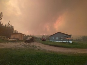 Andrea and Magnus Mussfeld, along with brother Hardy worked to save the family home from the massive Sparks Lake Wildfire, which broke out June 28, 2021, near Kamloops, B.C.