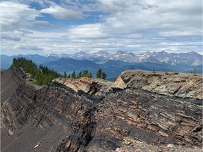 This handout image shows Grassy Mountain, Alberta looking south west. THE CANADIAN PRESS/HO-RIVERSDALE RESOURCES