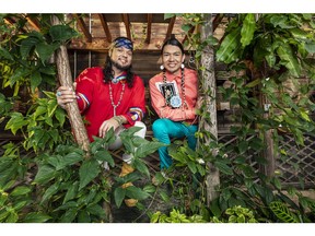 Anthony Johnson, left, and Dr. James Makokis recently bought Nizhoni Acres, an acreage near Edmonton with their Amazing Race Canada prize money.

Credit: Curtis Trent