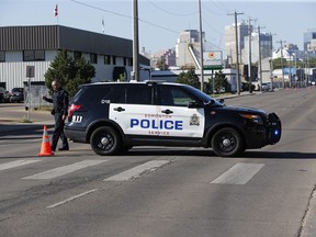 Edmonton police have blocked off the area around 92 Street and Stadium Road related to a suspicious death. Greg Southam/Postmedia