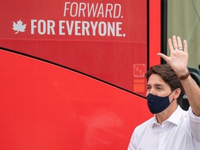 Canada's Liberal Prime Minister Justin Trudeau visits Quebec City. REUTERS/Mathieu Belanger