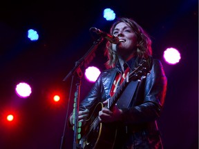 Brandi Carlile on main stage at folk fest 2019.