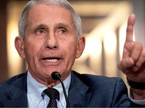 Dr. Anthony Fauci, director of the National Institute of Allergy and Infectious Diseases, speaks during a Senate Health, Education, Labor, and Pensions Committee hearing at the Dirksen Senate Office Building in Washington, D.C., U.S., July 20, 2021.