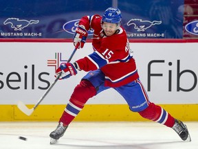 Jesperi Kotkaniemi had 5-15-20 totals in 56 regular-season games with the Canadiens last season.