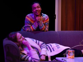 Kristi Hansen, left, and Rochelle Laplante star in the new play Hiraeth, co-written by Belinda Cornish and Rachel Peake.