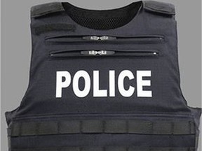 The Edmonton Police Service is seeking the public's assistance to locate a Royal Canadian Mounted Police (RCMP) ballistic vest carrier and canister of oleoresin capsicum (pepper spray) that were recently stolen from an RCMP vehicle parked in Edmonton. The theft was noticed the evening of Thursday, October 28, 2021. Supplied photo
