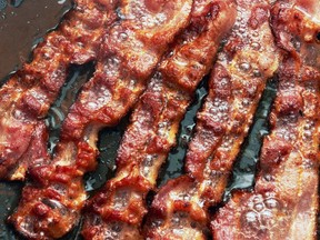 Average bacon prices in August were nearly 14 per cent higher than a year earlier.