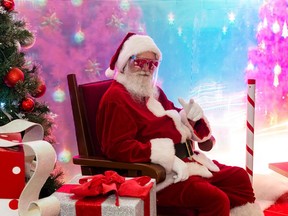 Vaporwave Santa will be appearing at Kingsway Mall every Thursday night until Dec. 24.