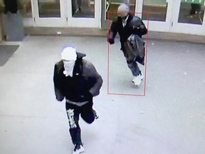 Edmonton Police Investigators have determined that more than $100,000 of jewelry was taken during the robbery on November 9, 2022 from Southgate Centre and the red Honda Civic had also been reported stolen. Supplied images