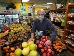Michael Kalmanovitch, owner of Earth's General Store in Edmonton, expects to be out of produce this week due to supply chain issues complicated by landslides and flooding in British Columbia.
