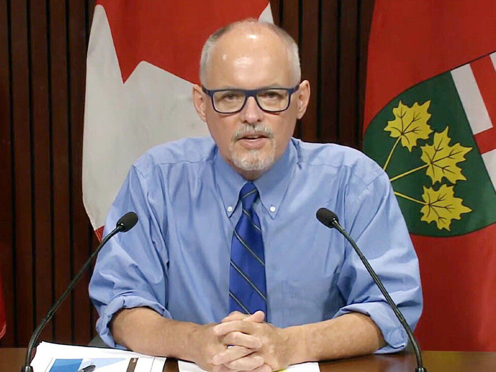  Ontario’s chief medical officer of health, Dr. Kieran Moore, announces new measures to combat the spread of the coronavirus’ Delta variant Tuesday.