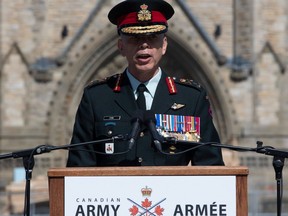 General Wayne Eyre on Parliament Hill Tuesday, August 20, 2019. Eyre assumed command of the Canadian Army. THE CANADIAN PRESS/Adrian Wyld