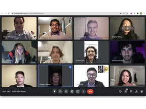 Members of the NXT-GEN club gathered on Google Meet for their latest meeting on Friday night. The club is familiar with online meetings since they started NXT-GEN during the COVID-19 pandemic.