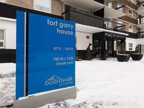 A Boardwalk apartment building in Edmonton. A judge has denied a request from the property rental company seeking over $4,500 in legal costs from a former tenant who took a fight over unpaid rent to the Alberta Court of Queen's Bench.