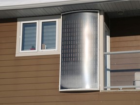 Passive heating system on the rural home of Paul McLauchlin in Ponoka County. Supplied photo