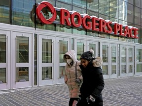 Roger's Place in downtown Edmonton on Wednesday, Dec. 29, 2021, one of the sites for the International Ice Hockey Federation's world junior hockey championship tournament. The tournament was cancelled December 29, 2021 after two teams were forced to forfeit their games due to COVID-19.