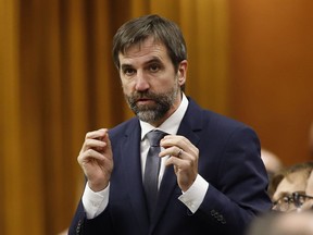 Minister of Environment and Climate Change Steven Guilbeault speaks during Question Period in the House of Commons on Nov. 26, 2021.