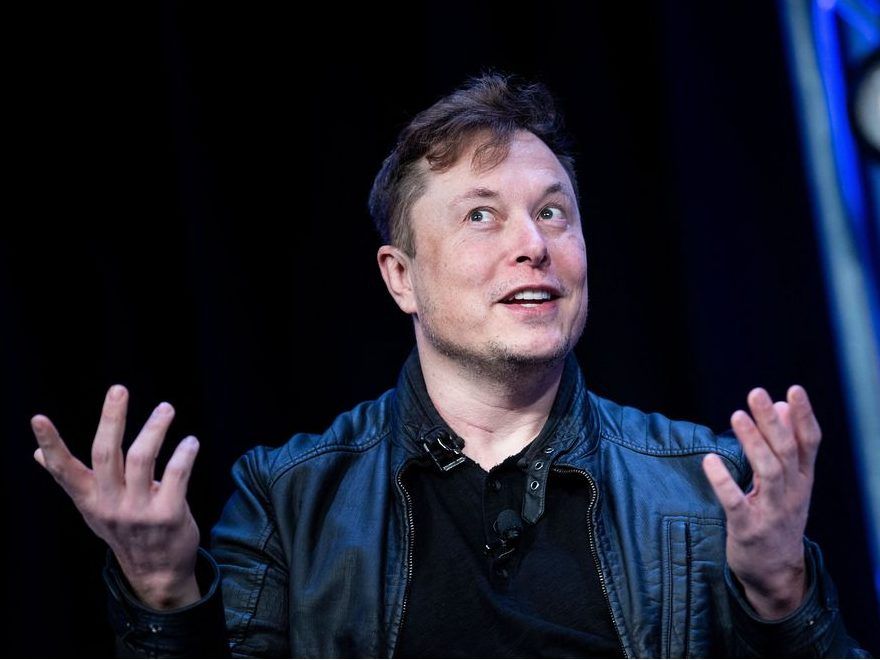  In this file photo taken on March 09, 2020: Elon Musk, founder of SpaceX, speaks during the Satellite 2020 at the Washington Convention Center in Washington, DC.