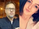 Edmonton ex-lawyer Shane Stevenson (left) was charged with drunk driving and hit and run causing death after killing Chloe Wiwchar (right) with his truck on April 15, 2018.