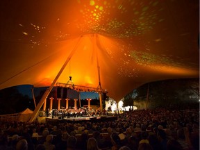 One of the most popular festivities in Hawrelak Park's Heritage Amphitheatre is the Edmonton Symphony's Symphony Under the Sky.