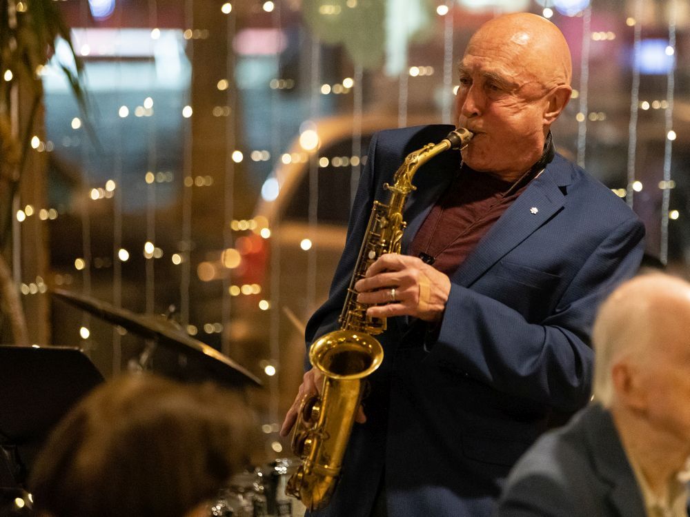 Award-winning jazz musician PJ Perry plays at Rigoletto's Cafe where he has a standing house gig on Wednesdays.