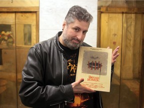 Edmonton-born author Dave Alexander with his new book Untold Horror.