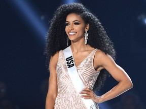 Miss USA Cheslie Kryst appears onstage at the 2019 Miss Universe Pageant at Tyler Perry Studios on December 08, 2019 in Atlanta, Georgia