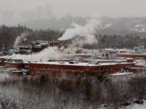 Gold Bar Wastewater Treatment Plant at 10977 50 St. in Edmonton on Sunday, Jan. 9, 2022. Alberta is currently using wastewater testing to monitor the spread of the COVID-19 Omicron variant.