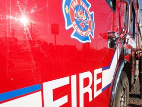 Edmonton Fire Rescue Services said a Sunday fire sent one person to hospital.