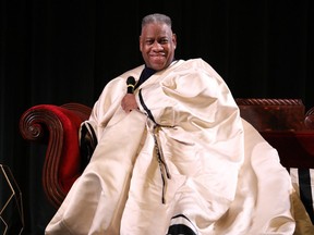 Andre Leon Talley speaks during 'The Gospel According to Andre?' Q&A during the 21st SCAD Savannah Film Festival on November 2, 2018 in Savannah, Georgia. The fashion journalist and former creative director and American editor-at-large of Vogue magazine Andre Leon Talley died on January 18, 2022.