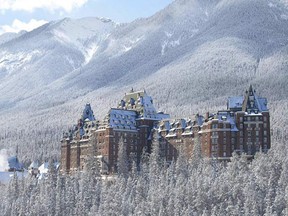 A view of the 135-year old Fairmont Banff Springs Hotel.