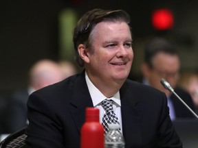 Edward Rogers, chairman of Rogers Communications Inc., attends a Canadian Radio-Television And Telecommunications Commission hearing in Gatineau, Quebec, on Nov. 22, 2021.