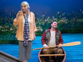 Davina Stewart and Trevor Duplessis star in Cottagers and Indians, a new play from Drew Hayden Taylor running at Shadow Theatre through March 27.