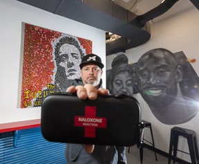 Darren McGeown, owner of Arcadia Brewing which is a business that is a member of Each + Every, which provides Naloxone and training and education to staff members to help address overdoses. Taken on Thursday, Feb. 10, 2022 in Edmonton.