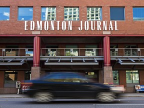 The Edmonton Journal (Postmedia) building is seen in Edmonton, Alta., on Monday, Oct. 6, 2014.