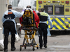 Paramedics transport a patient suspected of having COVID-19 to the special COVID section of the emergency room at the Notre-Dame Hospital in Montreal on Jan. 13, 2022. PHOTO BY ALLEN MCINNIS /Montreal Gazette