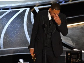 Will Smith accepts the award for Best Actor in a Leading Role for "King Richard" onstage during the 94th Oscars at the Dolby Theatre in Hollywood, California on March 27, 2022.