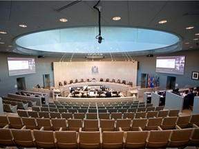 An Edmonton City Council meeting on November 1, 2021.