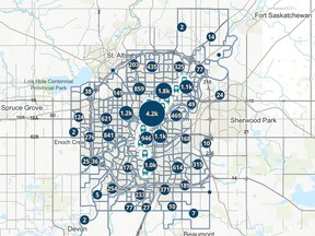 A screenshot of the Edmonton Police Service's new Community Safety Data Portal, which police hope will increase transparency, facilitate community engagement and support safety.