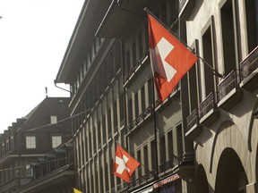 Buildings in the Swiss capital of Bern.