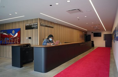 The lobby of the new Roxy Theatre in Edmonton.