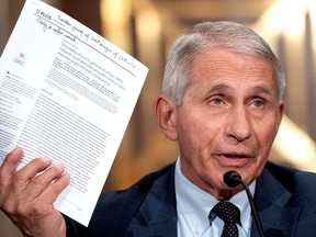 FILE PHOTO: Dr. Anthony Fauci, director of the National Institute of Allergy and Infectious Diseases, speaks during a Senate Health, Education, Labor, and Pensions Committee hearing at the Dirksen Senate Office Building in Washington, D.C., U.S., July 20, 2021.