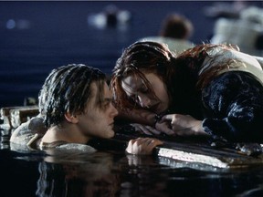 Rose just lets go. There's no holding on to true love there. Just lets poor Jack sink into darkness.