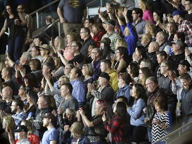 Fans enjoy country music singer Garth Brooks who performed in concert at Rogers Place in Edmonton on Friday February 17, 2017.