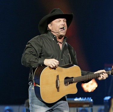 Country music singer Garth Brooks performs in concert at Rogers Place in Edmonton on Friday February 17, 2017.