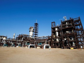 A view of Shell's Quest carbon capture and storage facility in Fort Saskatchewan on Oct. 7, 2021.