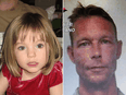 Madeleine McCann who disappeared in Praia da Luz, Portugal on May 3, 2007, and Christian Brueckner, a German who has now been named as a suspect in the McCann case.