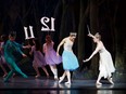 Hayna Gutierrez and Alexandra Gibson in Alberta Ballet's Cinderella.