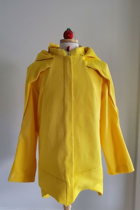 A piece from fashion designer Zachary Ward's Covid Couture collection.